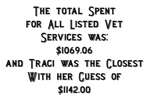 Traci missed it by only $72.94